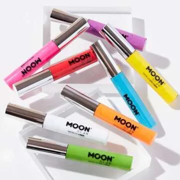 Moon Glow - Blacklight Neon Eye Liner 0.34oz Set of 5 colors – Glows brightly under Blacklights/UV Lighting!
