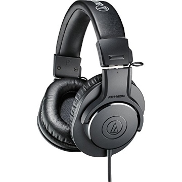 Audio-Technica ATH-M20x Professional Studio Monitor Headphones - Exceptional Sound Quality and Comfo...
