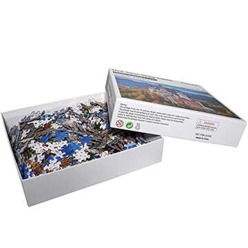 junyou Wooden Jigsaw Puzzles 500 Pieces for Adults for Kids Hearts of Love Valentine's Day Educational Game Toys, Family Decoration Puzzle