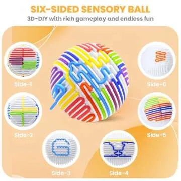 PushGoGo Sensory Activity Ball - 3D DIY Fidget Toy for Calming Stress Relief