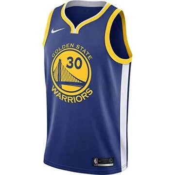 NIKE Stephen Curry Golden State Warriors Icon Edition Swingman Jersey - Blue (XL)