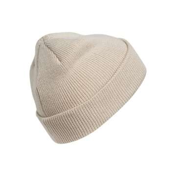 adidas Originals Women's Trefoil Beanie, Alumina Heather/White, One Size