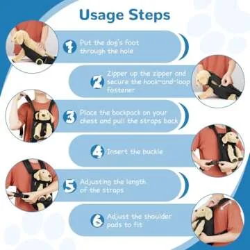 YUDODO Pet Dog Carrier Backpack Adjustable Dog Front Carrier, Legs Out Easy-Fit Dog Travel Backpack Carrier for Hiking Camping for Small Medium Dogs Cats and Rabbit (Small (Pack of 1), A-Black)