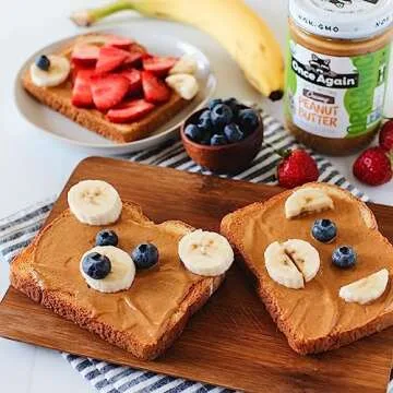 Once Again Organic Creamy Peanut Butter, 16oz - No Stir - Lightly Sweetened & Salted - USDA Organic, Gluten Free Certified, Vegan, Kosher - Glass Jar