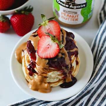 Once Again Organic Creamy Peanut Butter, 16oz - No Stir - Lightly Sweetened & Salted - USDA Organic, Gluten Free Certified, Vegan, Kosher - Glass Jar