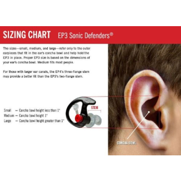 SureFire EP4 Sonic Defenders Plus Earplugs - Hearing Protection