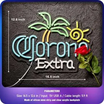 Palm Tree Neon Beer Sign for Stylish Home Decor