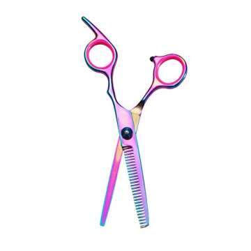 FARRAY Hair Cutting Scissors Thinning Shears，6.5 Inch Professional Stainless Steel Barber Hair Sci...