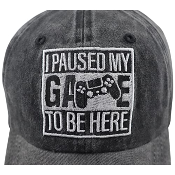 I Paused My Game Baseball Cap - Funny Gaming Gift