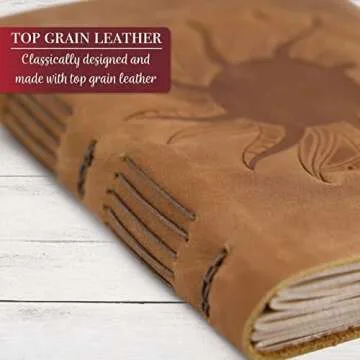 ThoughtSpace Leather Journal - Handcrafted & Elegant