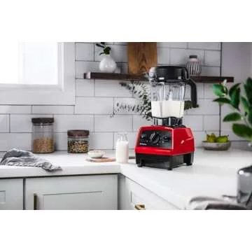 Vitamix Explorian Blender, Professional-Grade, 64 oz. Low-Profile Container, Red (Renewed Premium)