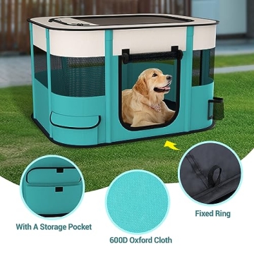 Comfortable Portable Pet Playpen for Indoor & Outdoor Use