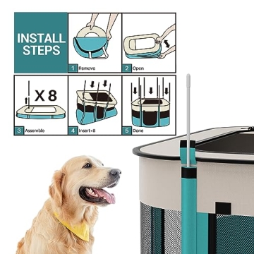 Comfortable Portable Pet Playpen for Indoor & Outdoor Use