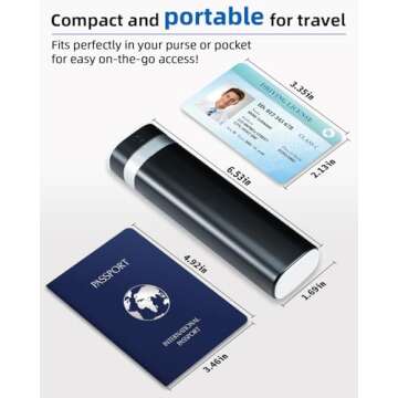 Weekly Pill Organizer 7 Day, Betife Daily Pill Box, Travel Pill Case, Cute Pill Holder to Hold Vitamins, Medicines, Supplements, Pills Organizer(Black)