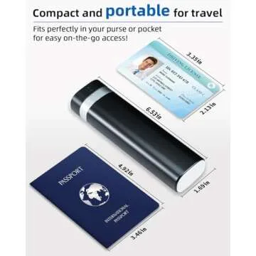 Weekly Pill Organizer 7 Day, Betife Daily Pill Box, Travel Pill Case, Cute Pill Holder to Hold Vitamins, Medicines, Supplements, Pills Organizer(Black)