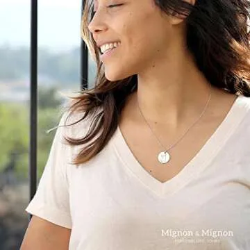 MignonandMignon Dog Portrait Personalized Name Necklace Handmade Pet Jewelry Mothers Day Gift for Dog Mom Breed Memorial - LCN-SDP