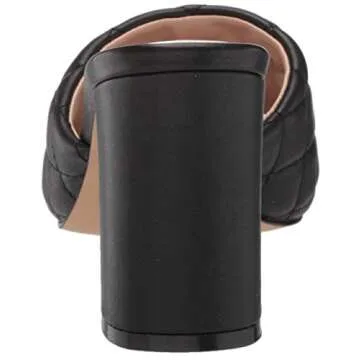 The Drop Pattie High Block Heeled Mule Sandals for Women