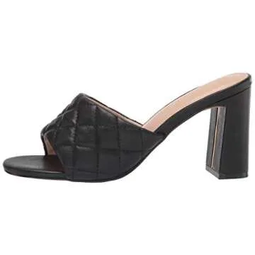 The Drop Pattie High Block Heeled Mule Sandals for Women