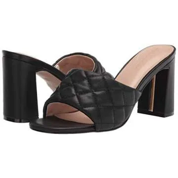 The Drop Pattie High Block Heeled Mule Sandals for Women