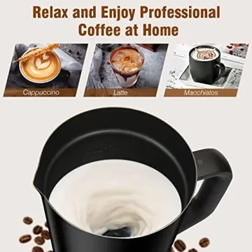 Secura Milk Frother: Electric Steamer for Lattes & Macchiatos