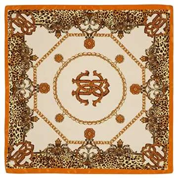 QBSM 4 Pcs 35'' Satin Head Scarf Silk Feeling Neck Scarves Hair Wrap for Sleeping Large Square Headscarf for Women