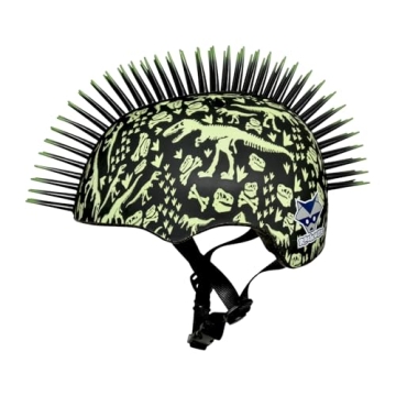 Raskullz T-Rex Bonez Mohawk Helmet for Kids 3+