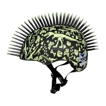 Raskullz T-Rex Bonez Mohawk Helmet for Kids 3+