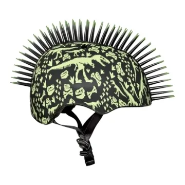 Raskullz T-Rex Bonez Mohawk Helmet for Kids 3+