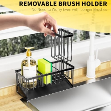 Cisily Kitchen Sink Caddy - Organizer & Sponge Holder