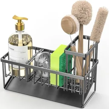 Cisily Kitchen Sink Caddy - Organizer & Sponge Holder