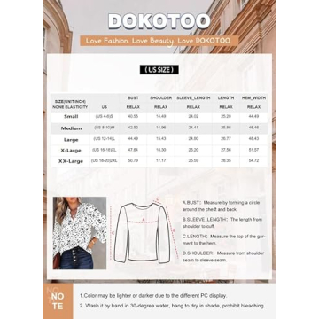 Trendy Dokotoo Women's Chiffon Blouses for Summer
