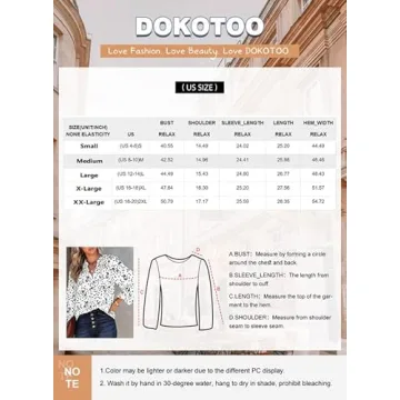 Trendy Dokotoo Women's Chiffon Blouses for Summer