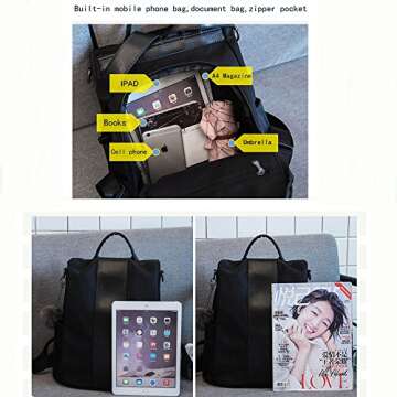 Stylish Waterproof Anti-Theft Backpack for Women