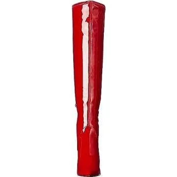 Jessica Simpson Abrine Over The Knee Boots in Red Muse | Shop Now