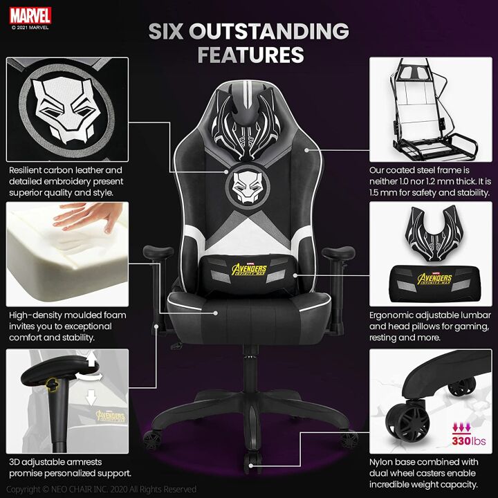 Marvel Avengers Ergonomic Gaming Chair for Adults
