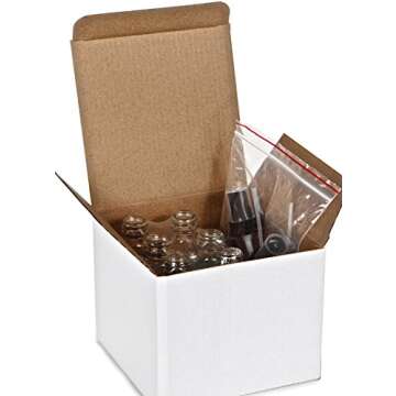 Vivaplex 6 Clear Glass Mist Spray Bottles for Travel and Essential Oils