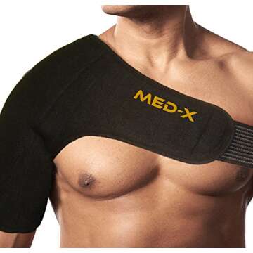 Shoulder Wrap Gel Ice Hot Cold Pack for Shoulder Injury Pain Relief Therapy Rotator Cuff Rheumatoid ...