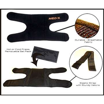 Shoulder Wrap Gel Ice Hot Cold Pack for Shoulder Injury Pain Relief Therapy Rotator Cuff Rheumatoid Arthritis Treatment Osteoarthritis Bursitis Tendinitis AC Joint Sports Injuries