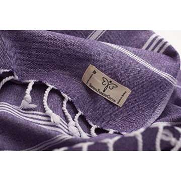 SMYRNA Turkish Cotton Beach Towel - Oversized & Eco-Friendly