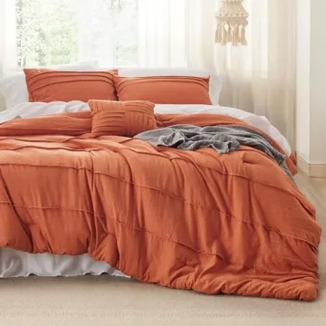 Bedsure King Size Comforter Set - Stylish & Cozy 4 Pieces