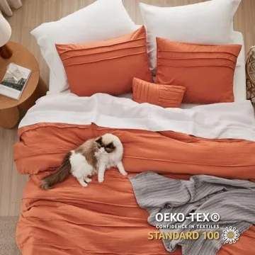 Bedsure King Size Comforter Set - Stylish & Cozy 4 Pieces