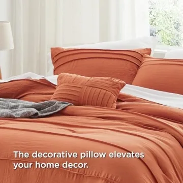 Bedsure King Size Comforter Set - Stylish & Cozy 4 Pieces