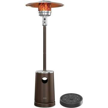EAST OAK 50,000 BTU Patio Heater for Outdoor Warmth
