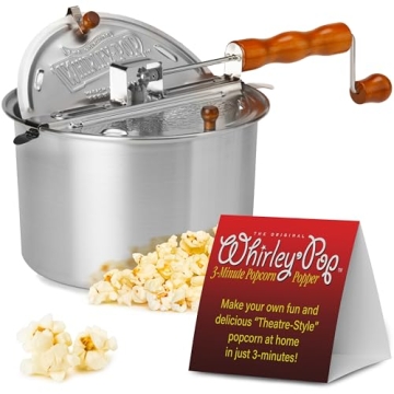 Original Whirley Pop Popcorn Maker for Perfect Movie Nights and Gatherings