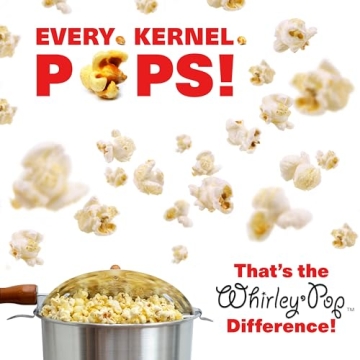 Original Whirley Pop Popcorn Maker for Perfect Movie Nights