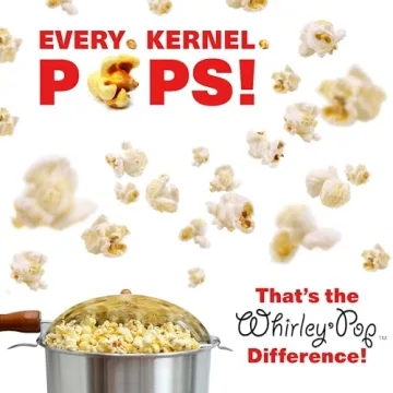 Original Whirley Pop Popcorn Maker for Perfect Movie Nights