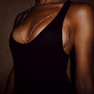 Sexy Rhinestone Body Chain Jewelry for Women Nightclub Bikini