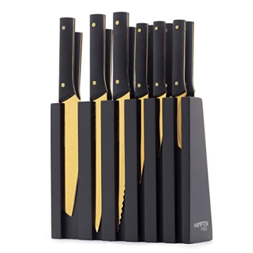 Hampton Signature Knight Cutlery Block Set - Stylish & Sharp