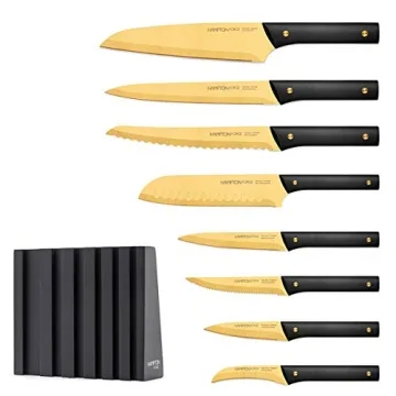 Hampton Signature Knight Cutlery Block Set - Stylish & Sharp