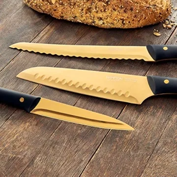 Hampton Signature Knight Cutlery Block Set - Stylish & Sharp